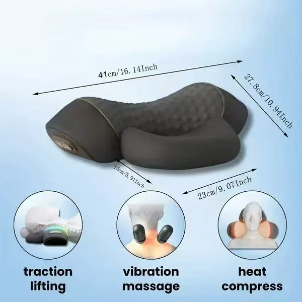 Intelligent Massage Pillow with Heat Therapy and Neck Support