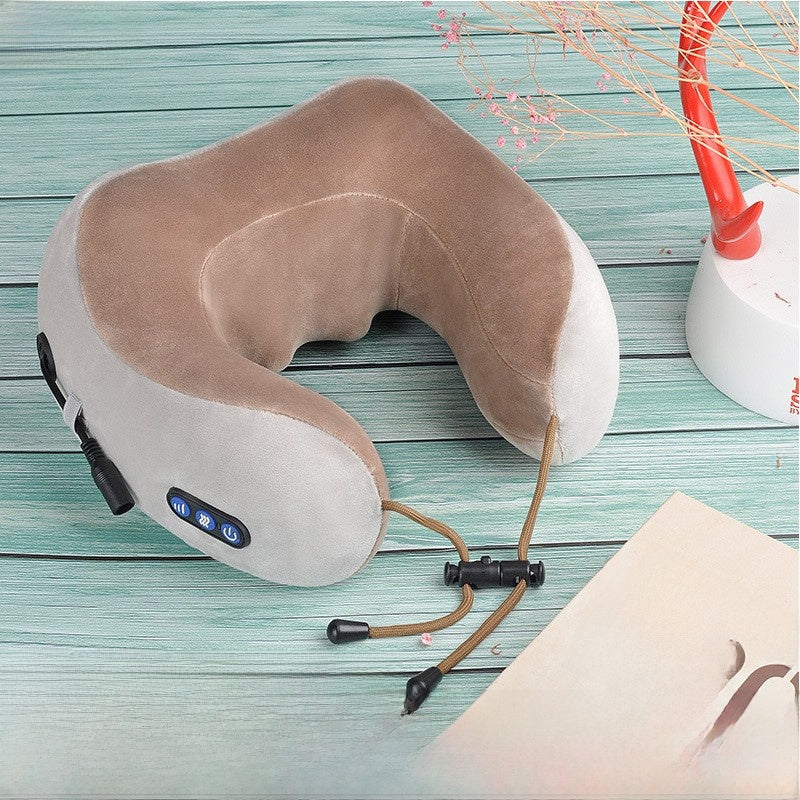 U-shaped massage pillow